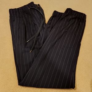 Blue striped dress pant